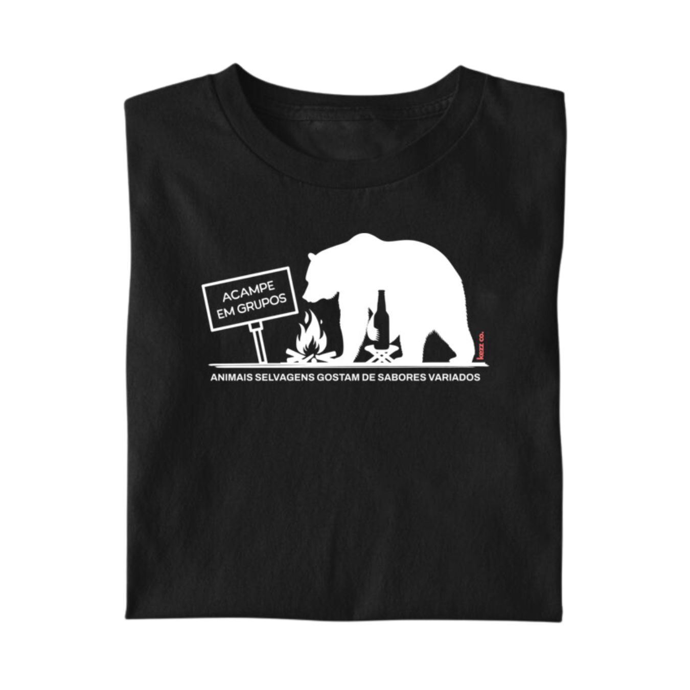 Camiseta Acampe em grupos
