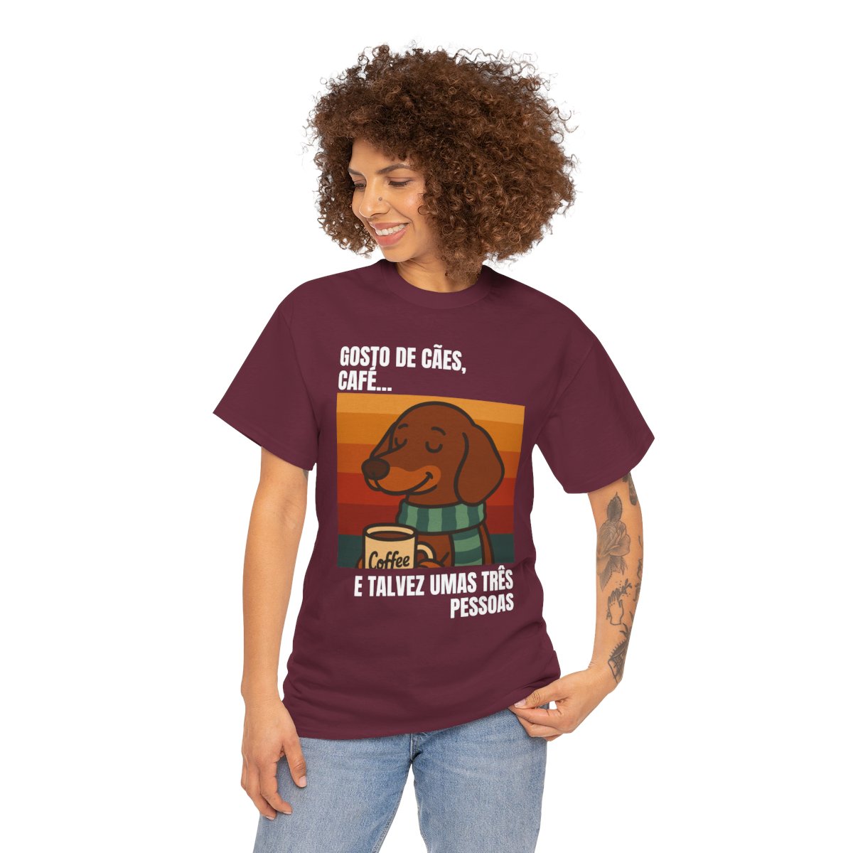 Camiseta Cães e Café