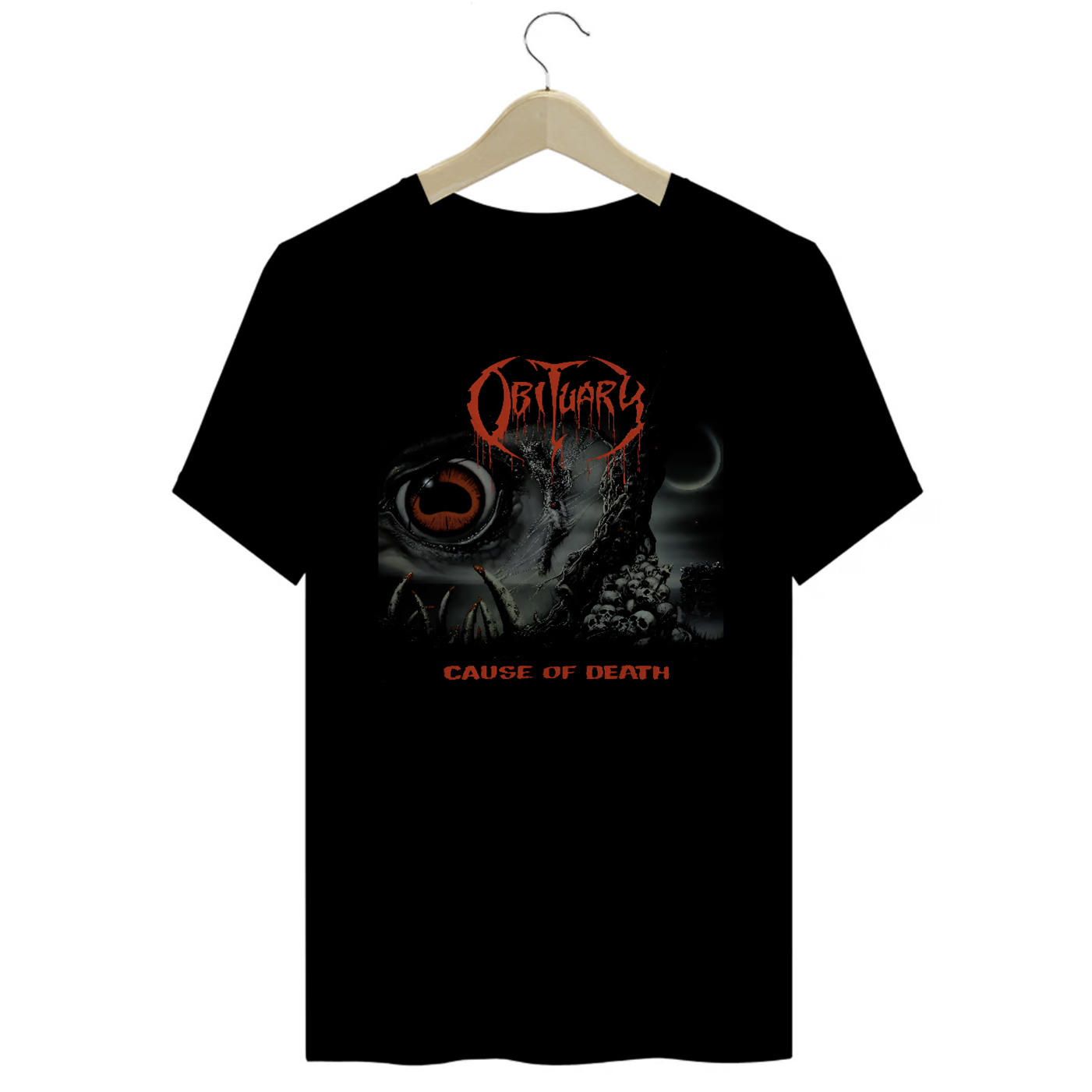 Camiseta Premium Obituary - Cause Of Death - Coleção Metal