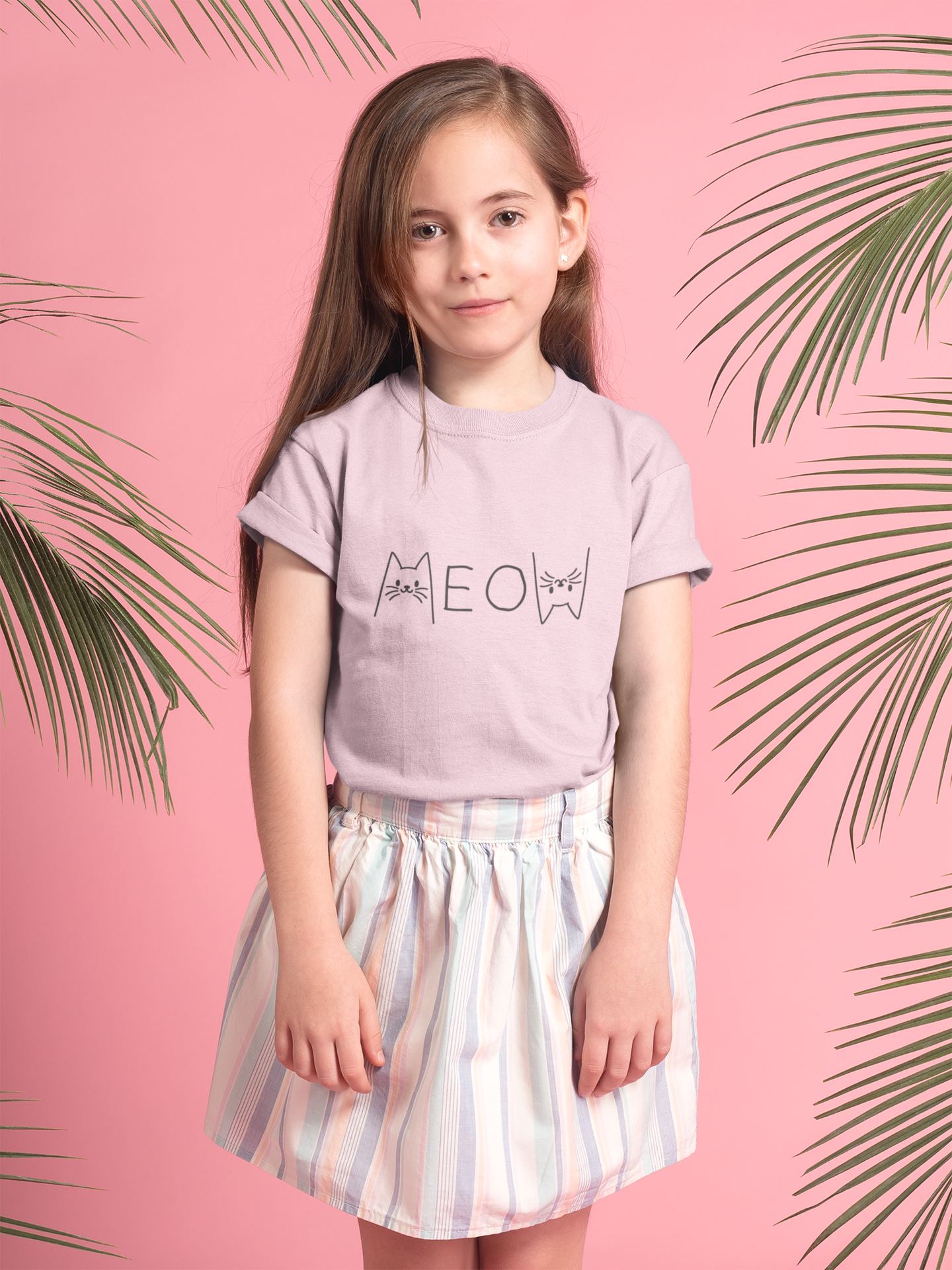 Camiseta Meow (2 a 14 anos)