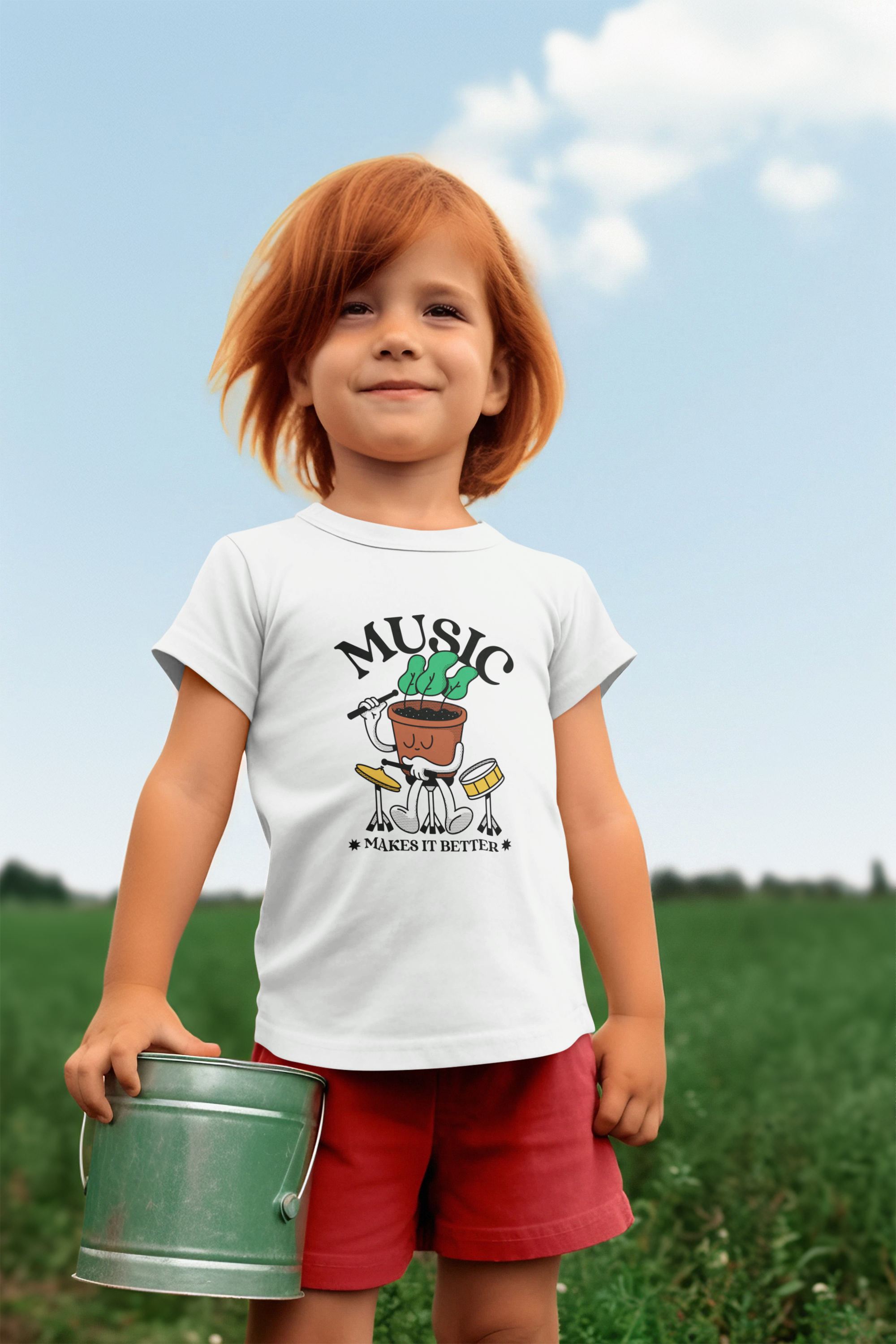 Camiseta Music Makes It Better (2 a 14 anos)