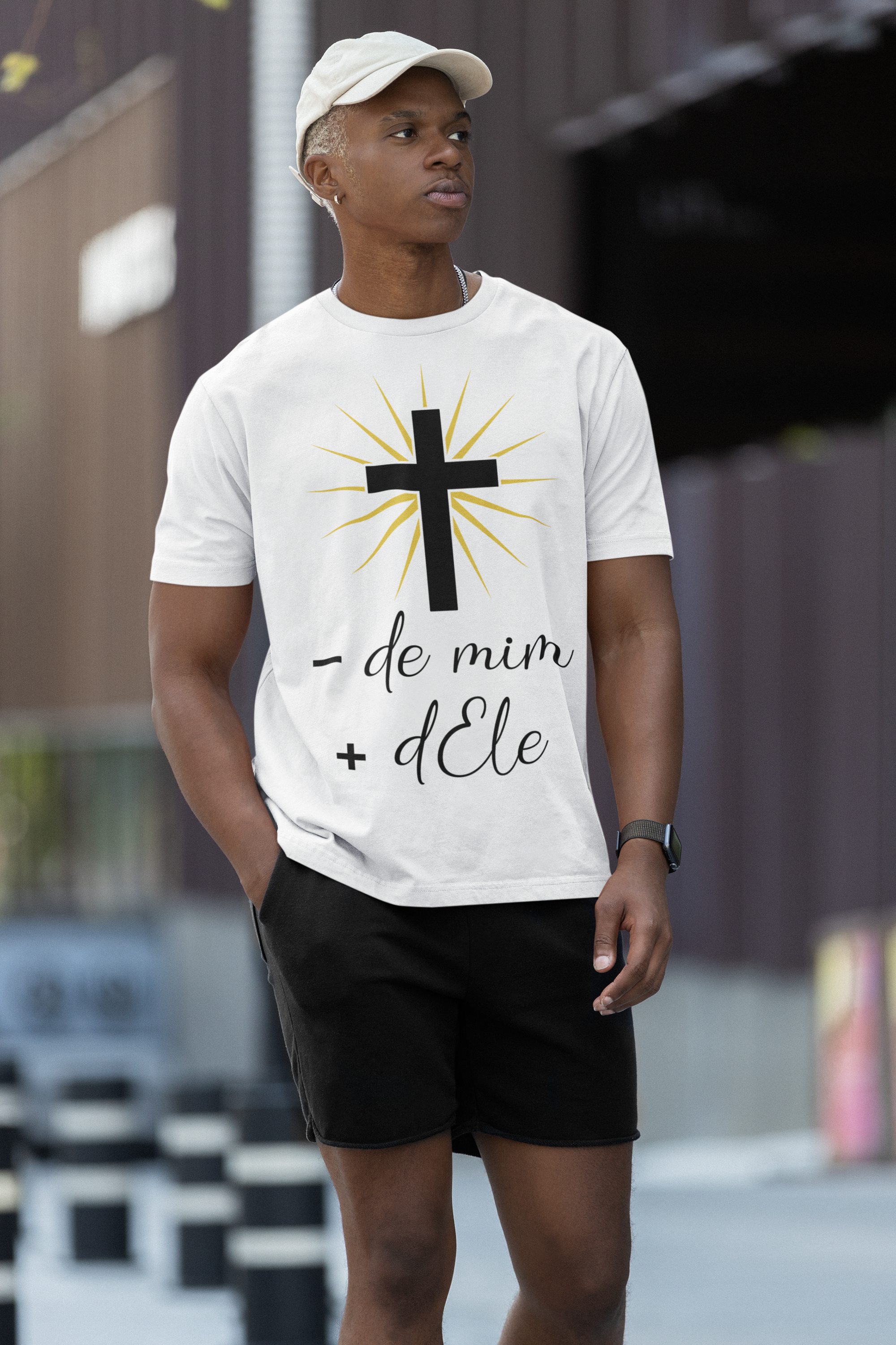 Camiseta Mais Dele Preta