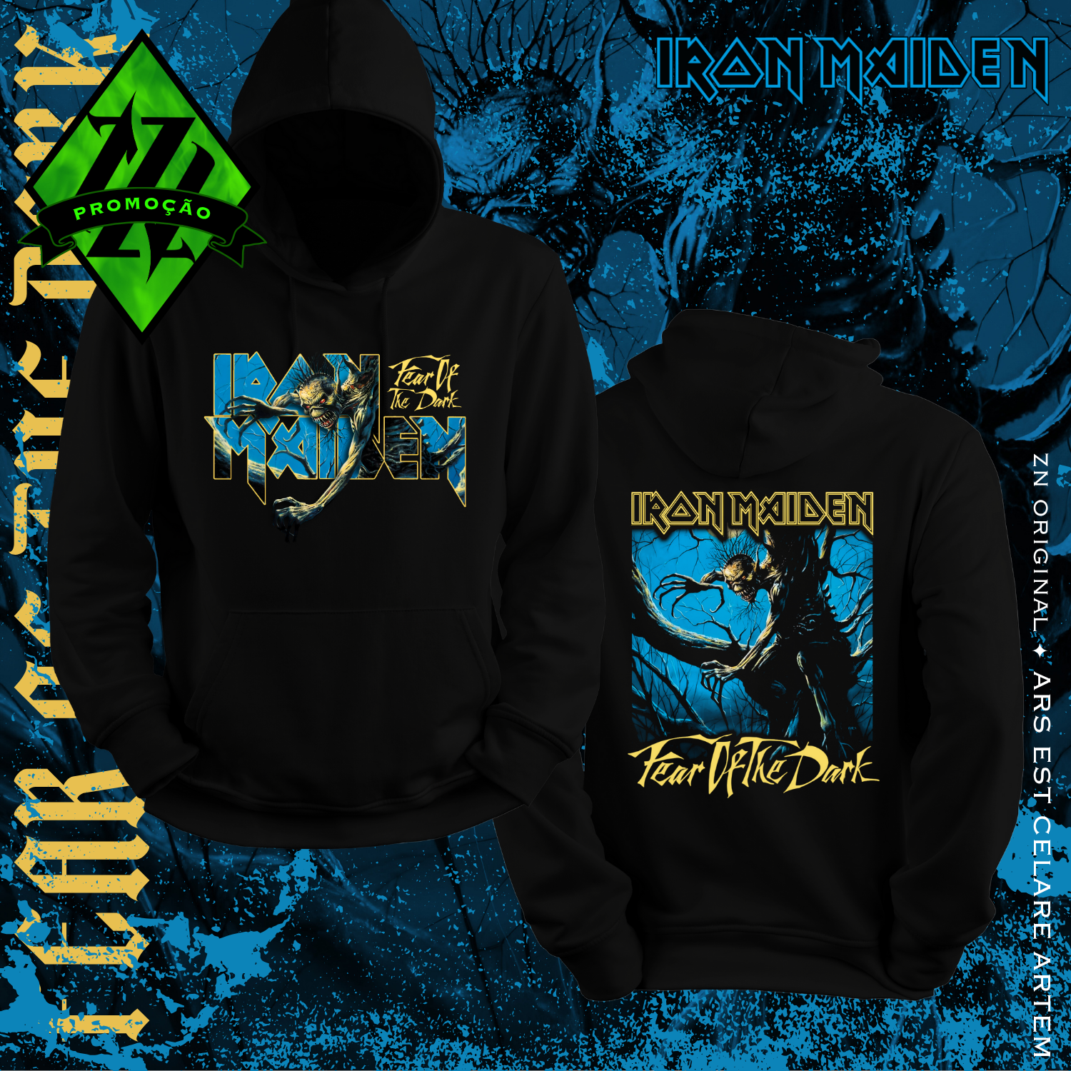 Moletom Iron Maiden - Fear of the Dark