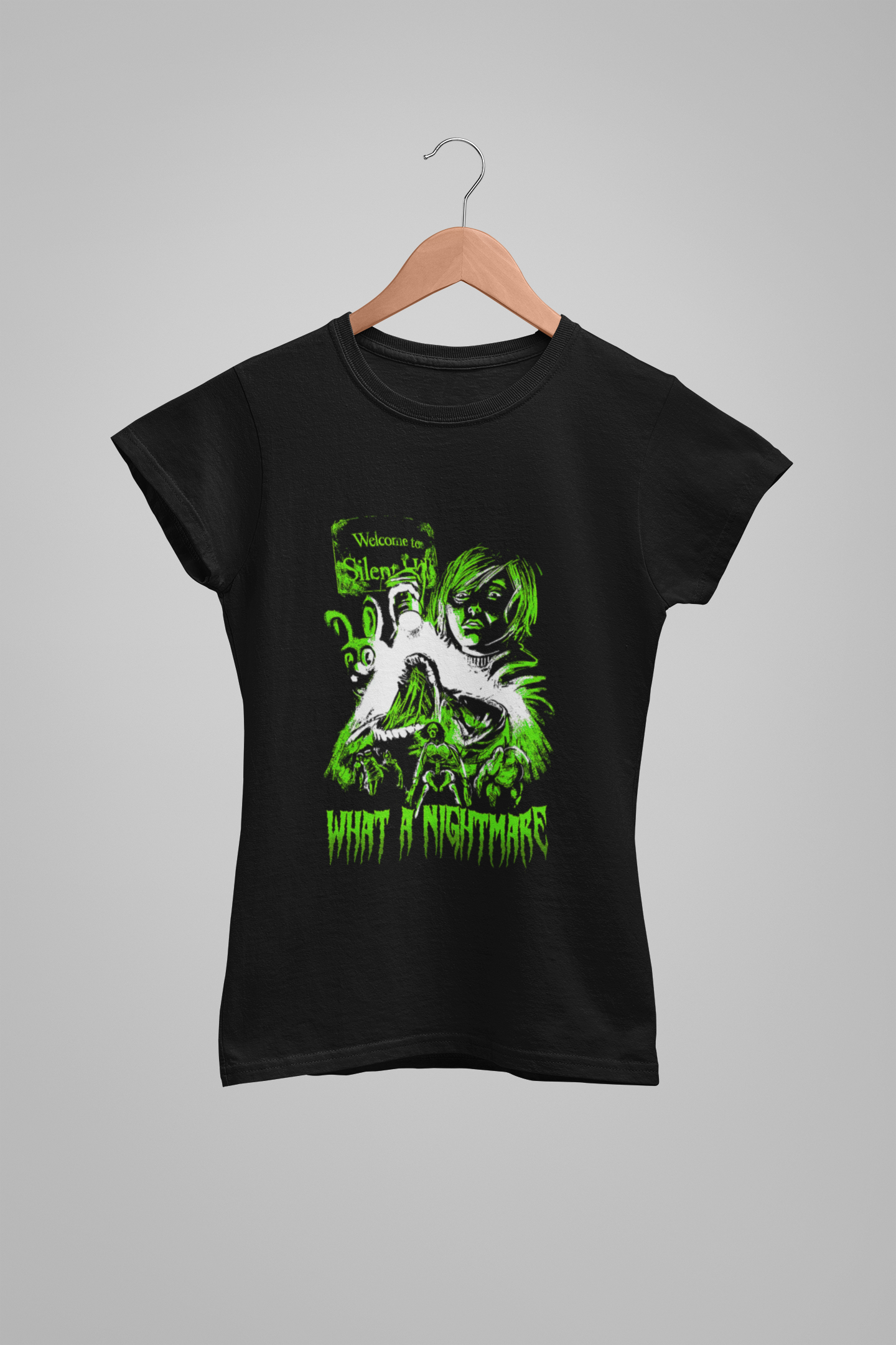 Camiseta feminina Baby Look What a Nightmare