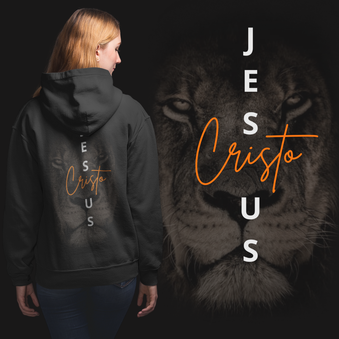 [Quality] Moletom Com Ziper Jesus Cristo/Leão