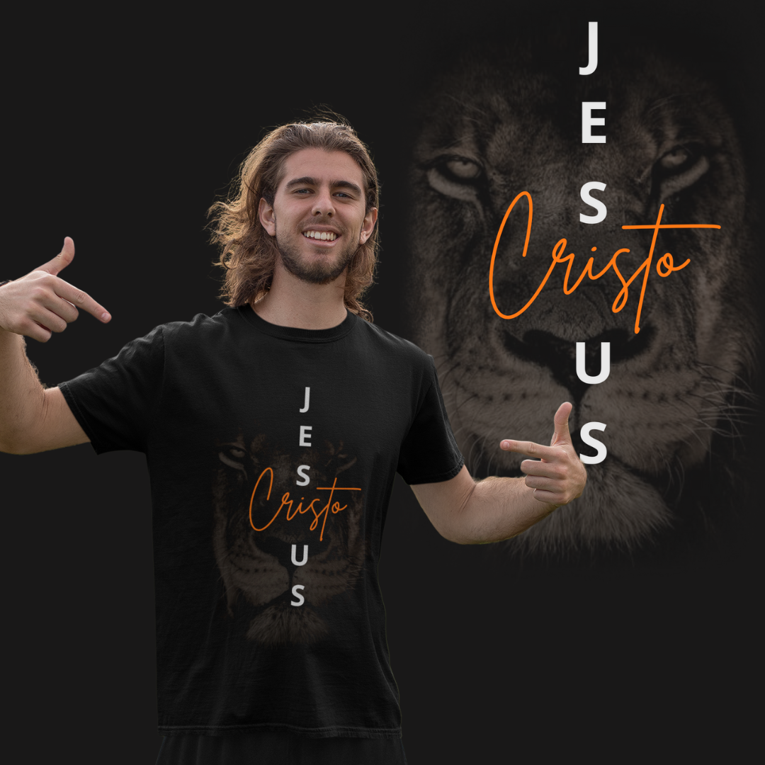 [Premium] Camiseta Jesus Cristo/Leão (Frente)