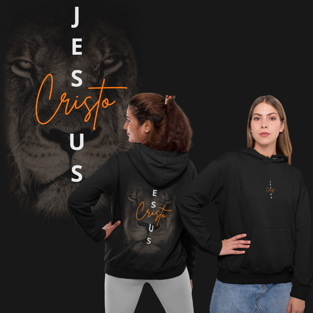 [Quality] Moletom Canguru Jesus Cristo/Leão