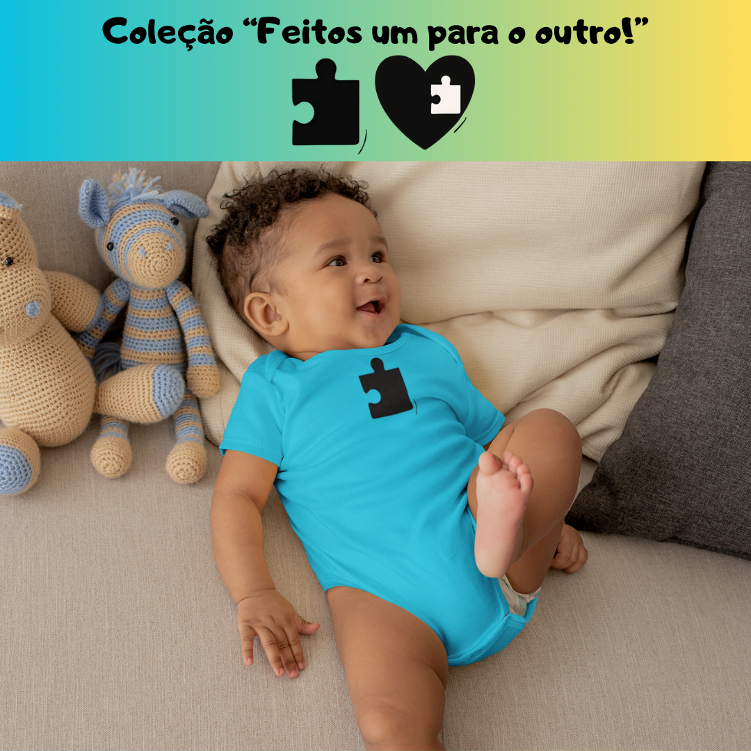 [Infantil] Body Amor (Coração/Quebra Cabeça)