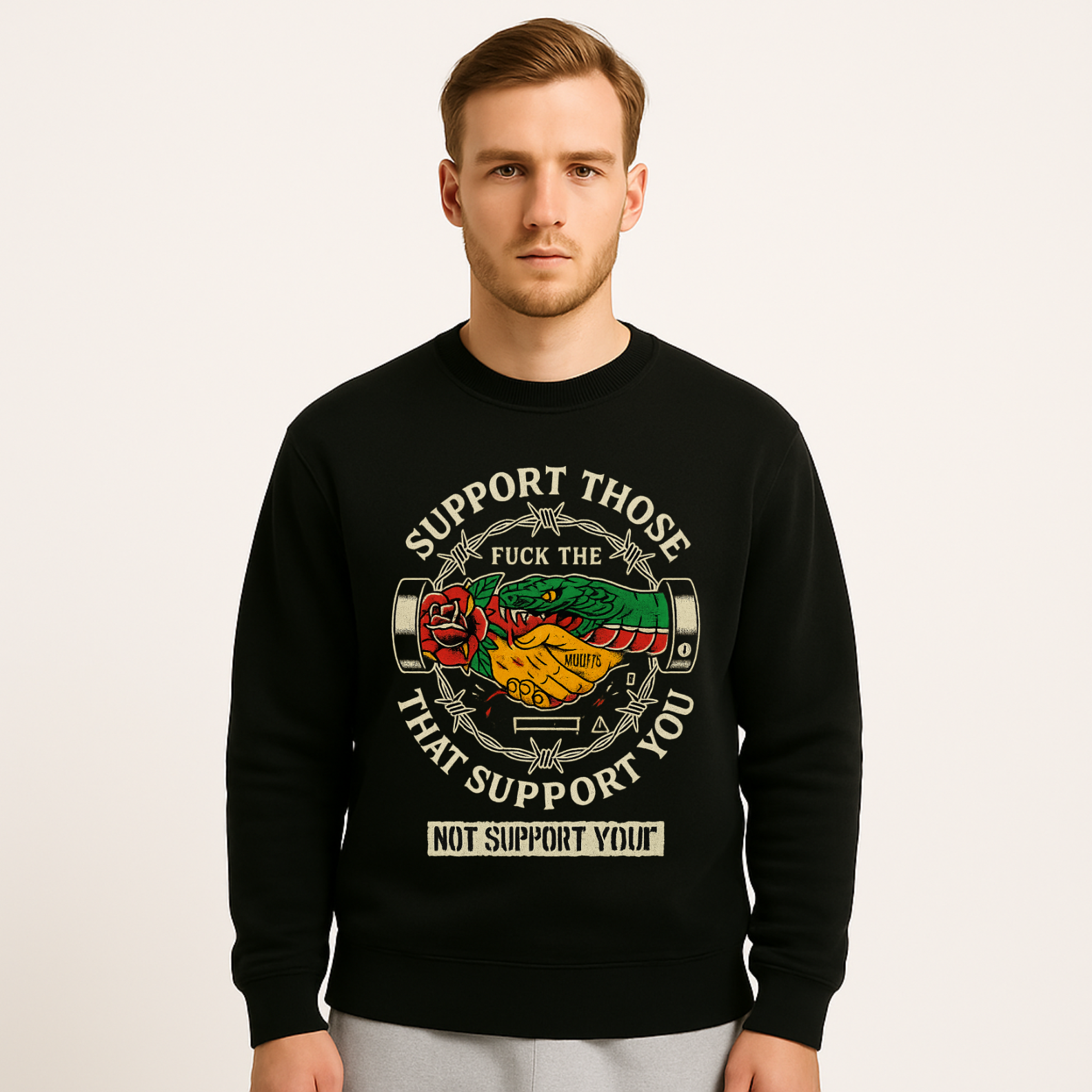 Moletom Prime Unissex Support Those – Estampa com Arte Urbana | OxVibe Streetwear