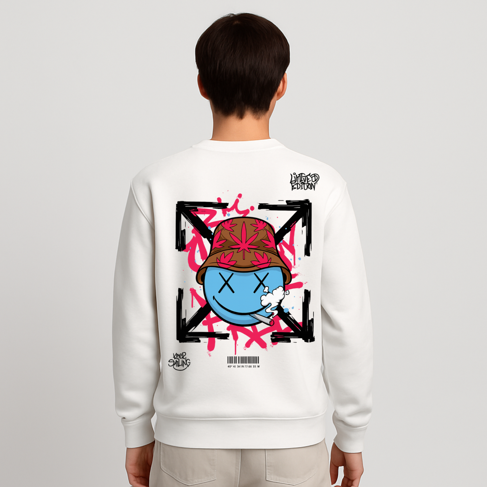 Moletom Prime Unissex Limited Edition – Estampa Smiley Chapado | OxVibe Streetwear