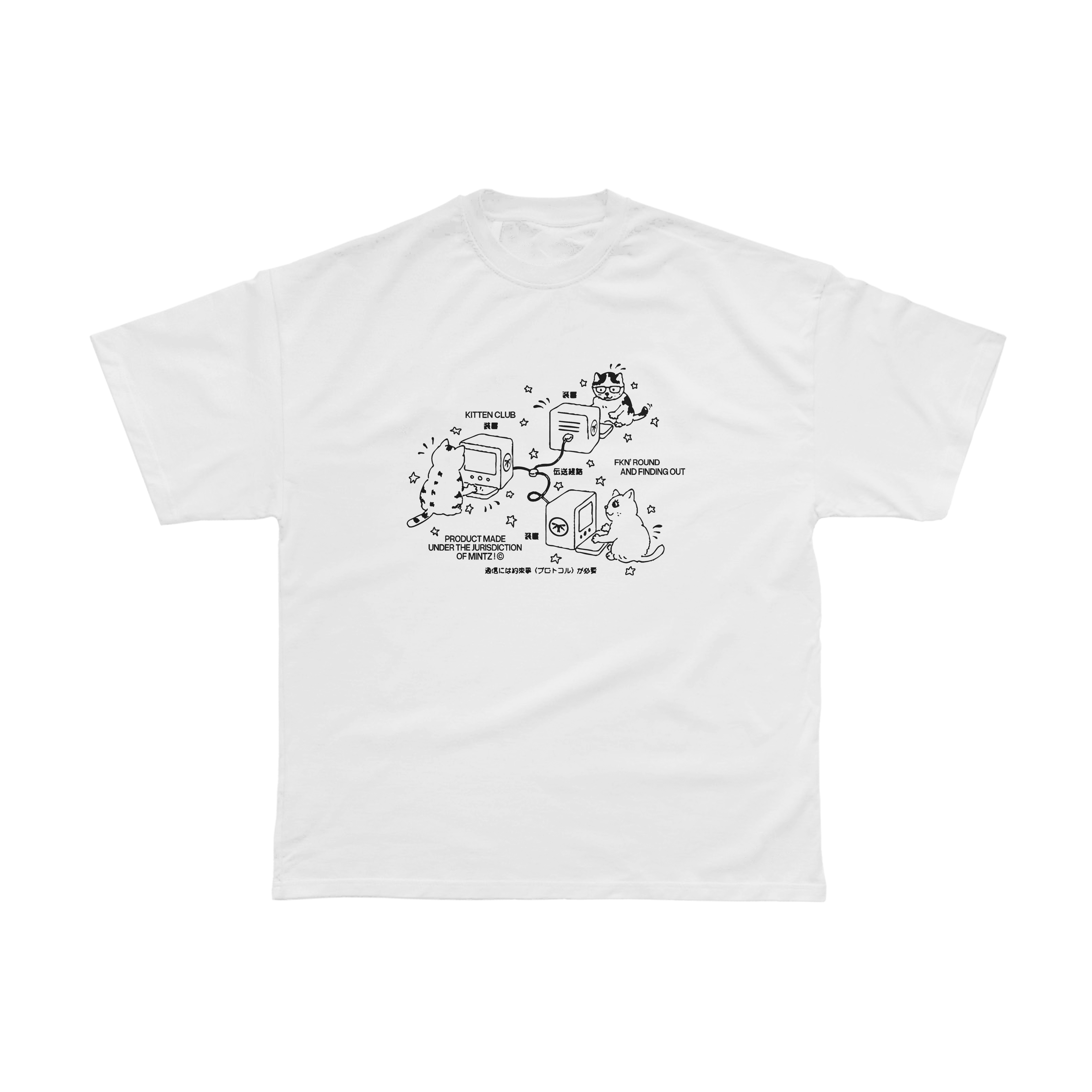 Camiseta Kitten Club Branca