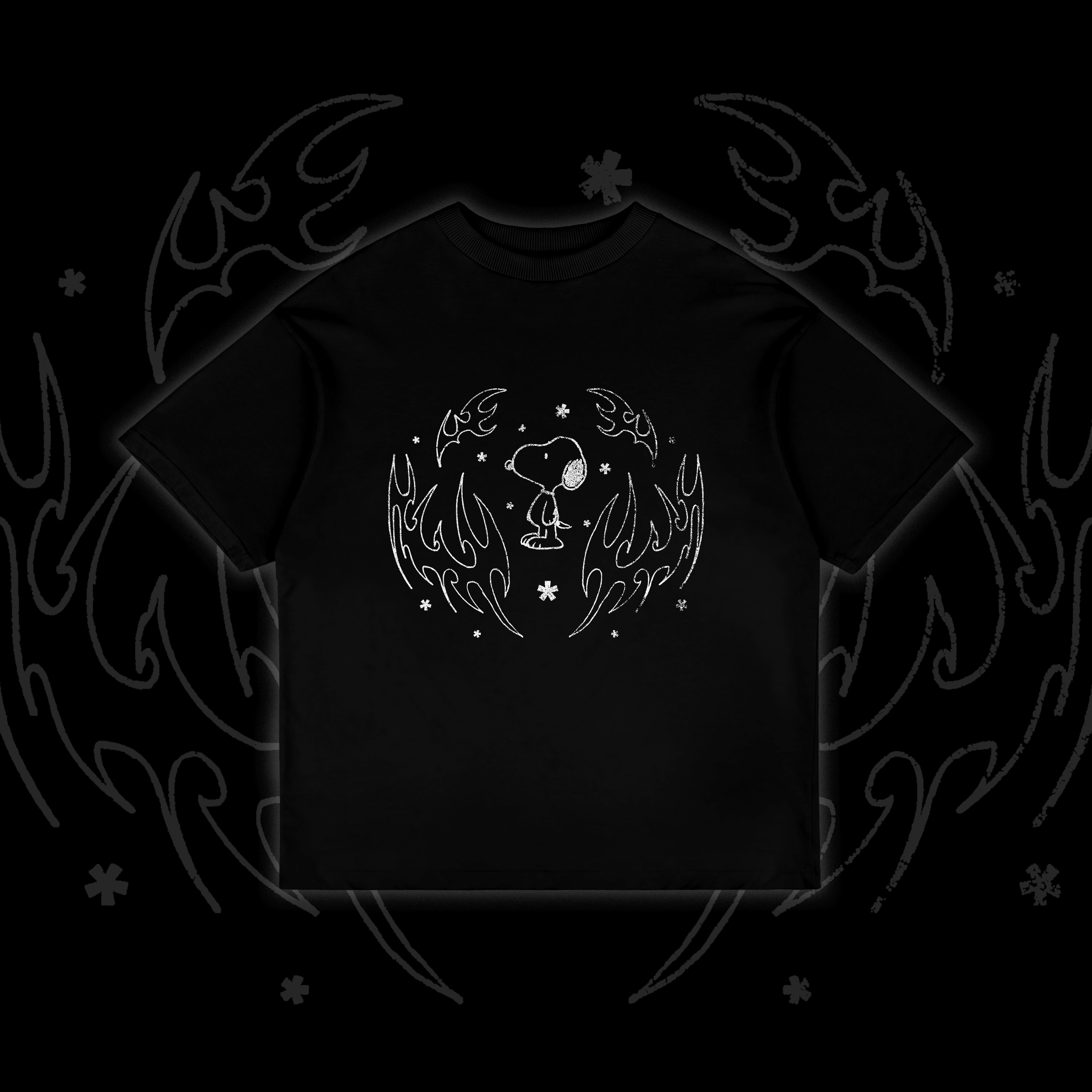 Oversized Esnupi Cybertribal - Preta