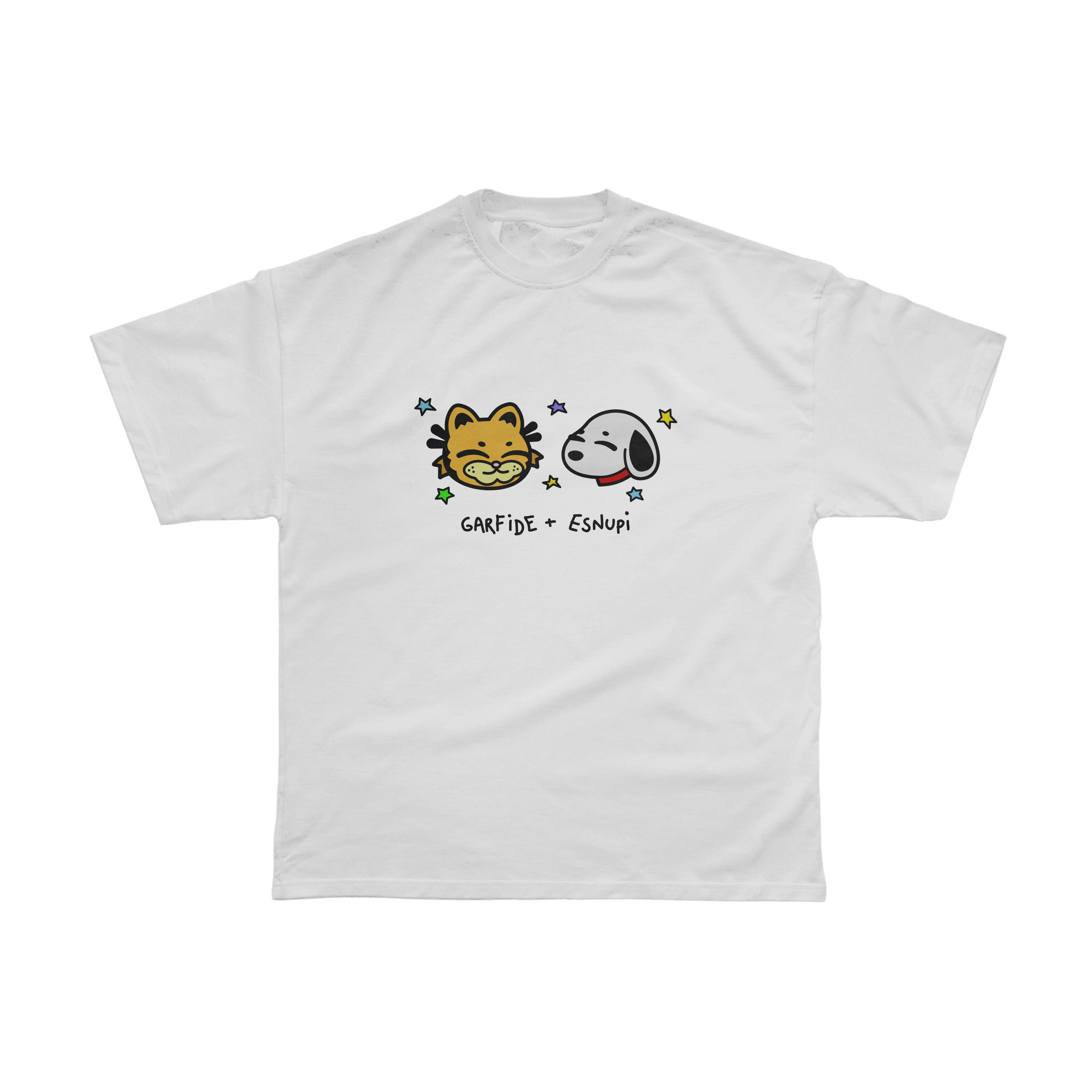 Camiseta Garfide + Esnupi 2.0 - Branca