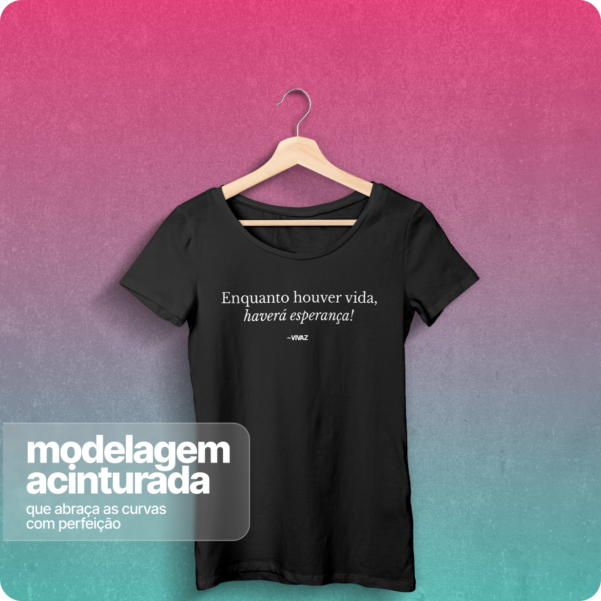 Camiseta Feminina Baby Long Quality – Enquanto Houver vida 