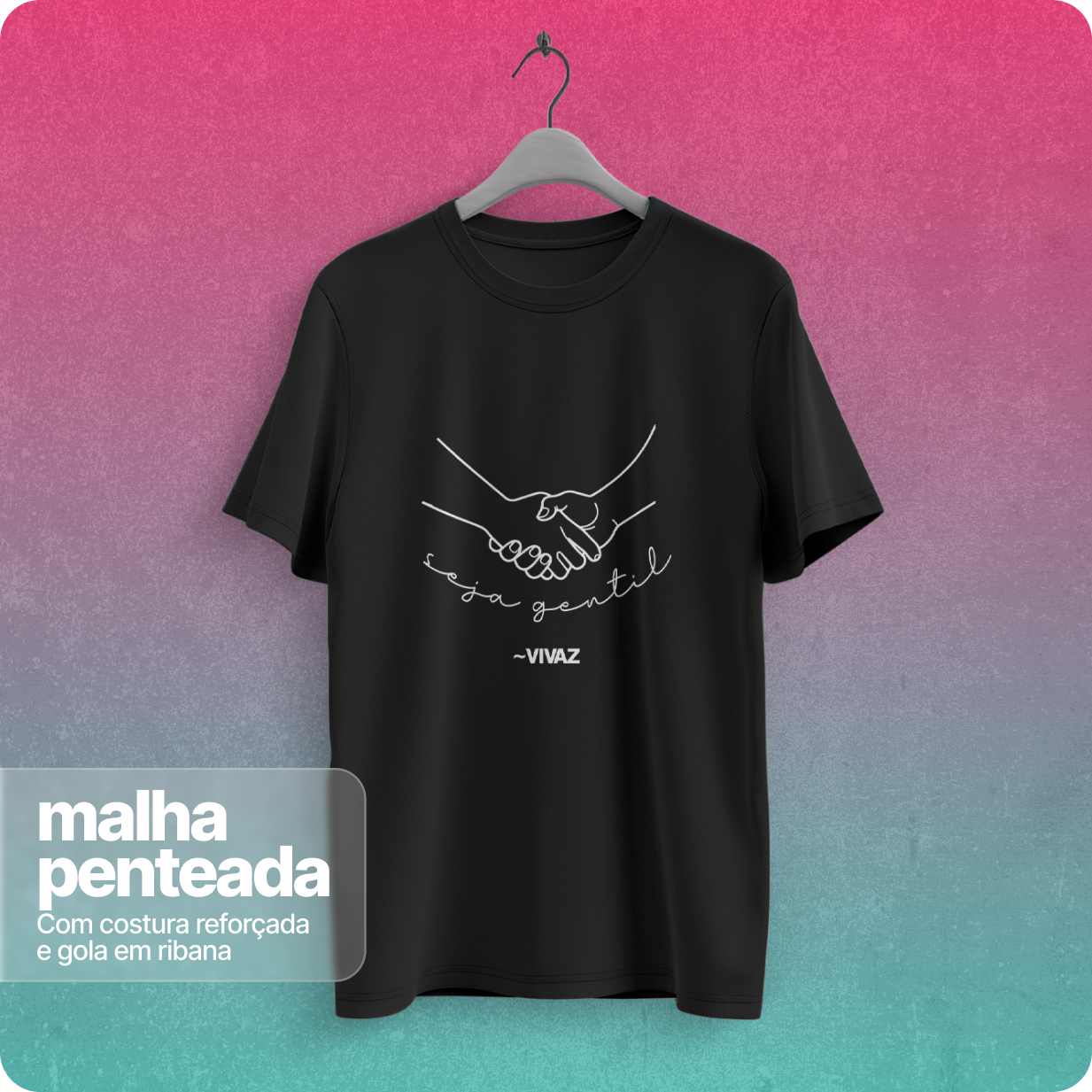 Camiseta Masculina Quality –  Seja Gentil