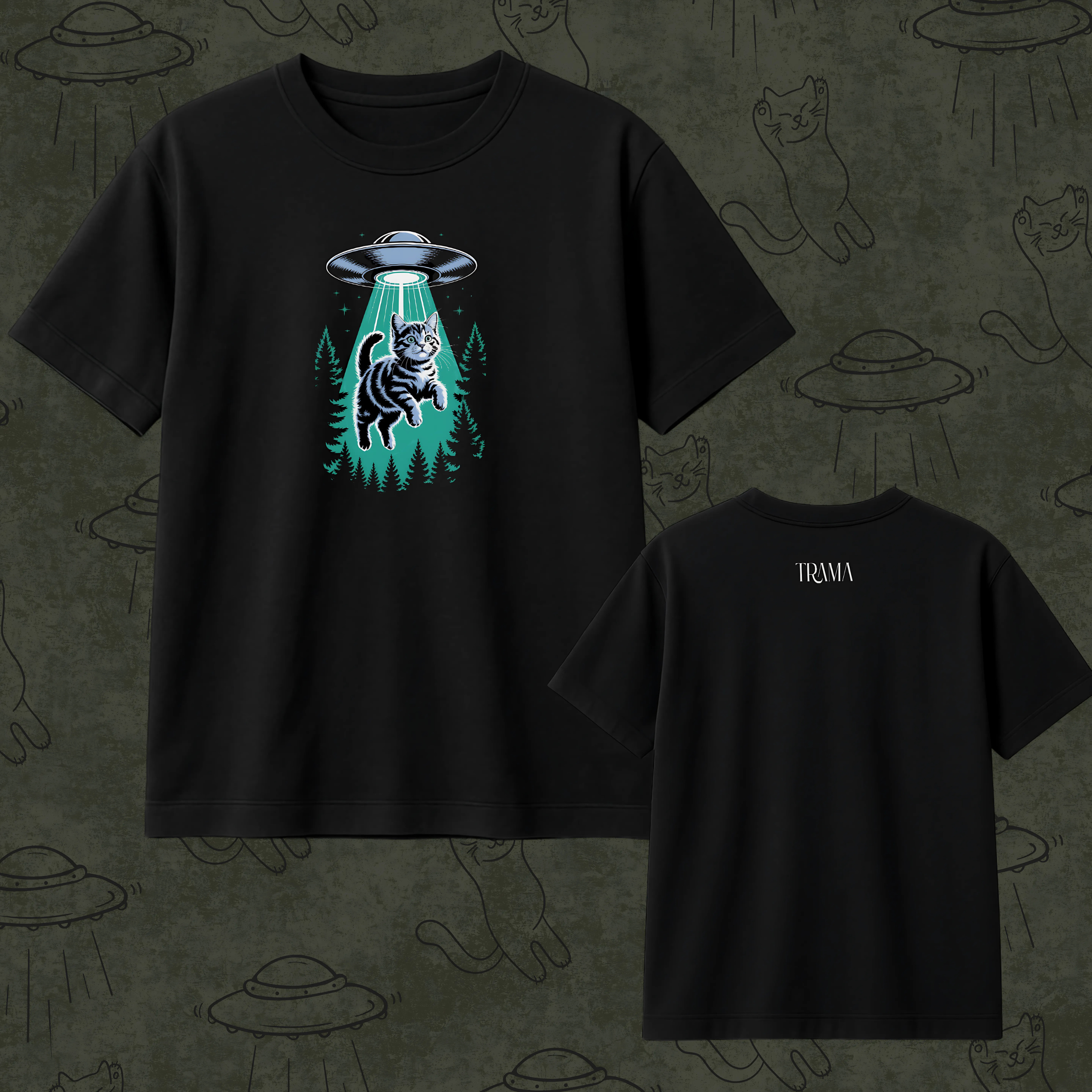 Camiseta Quality | Out of This World Kitty