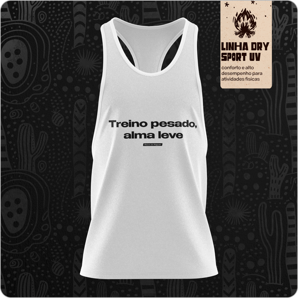 Regata Feminina Dry Sport UV – Treino pesado alma leve 