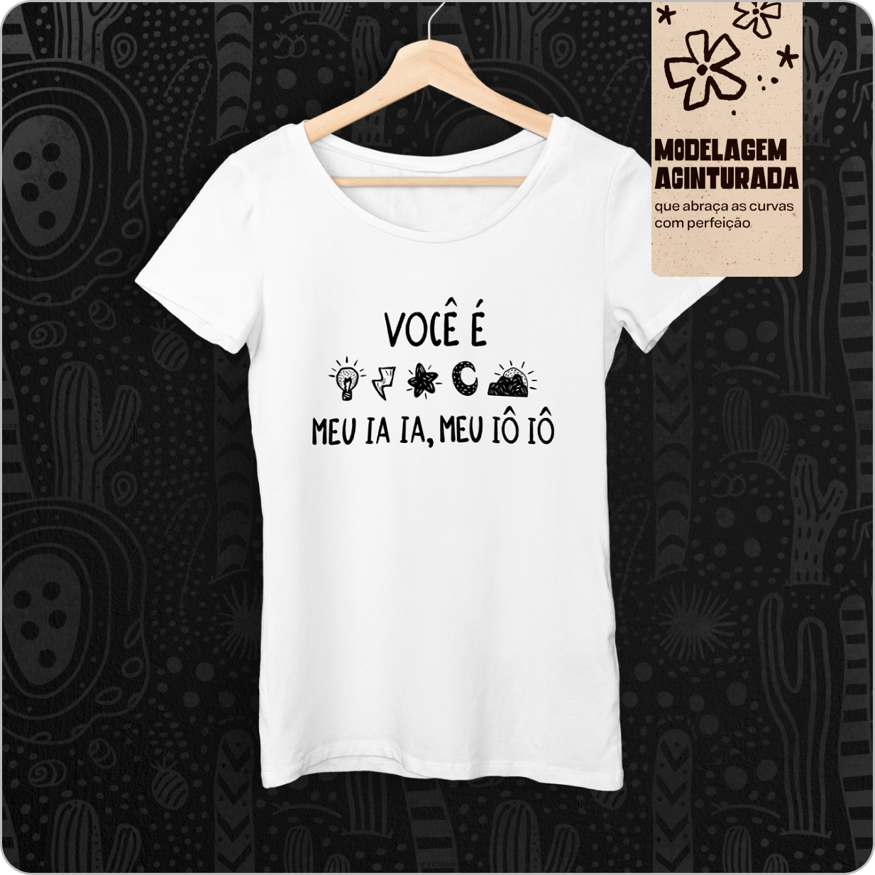 Camiseta Feminina Baby Long Quality - Você é luz É raio, estrela e luar 