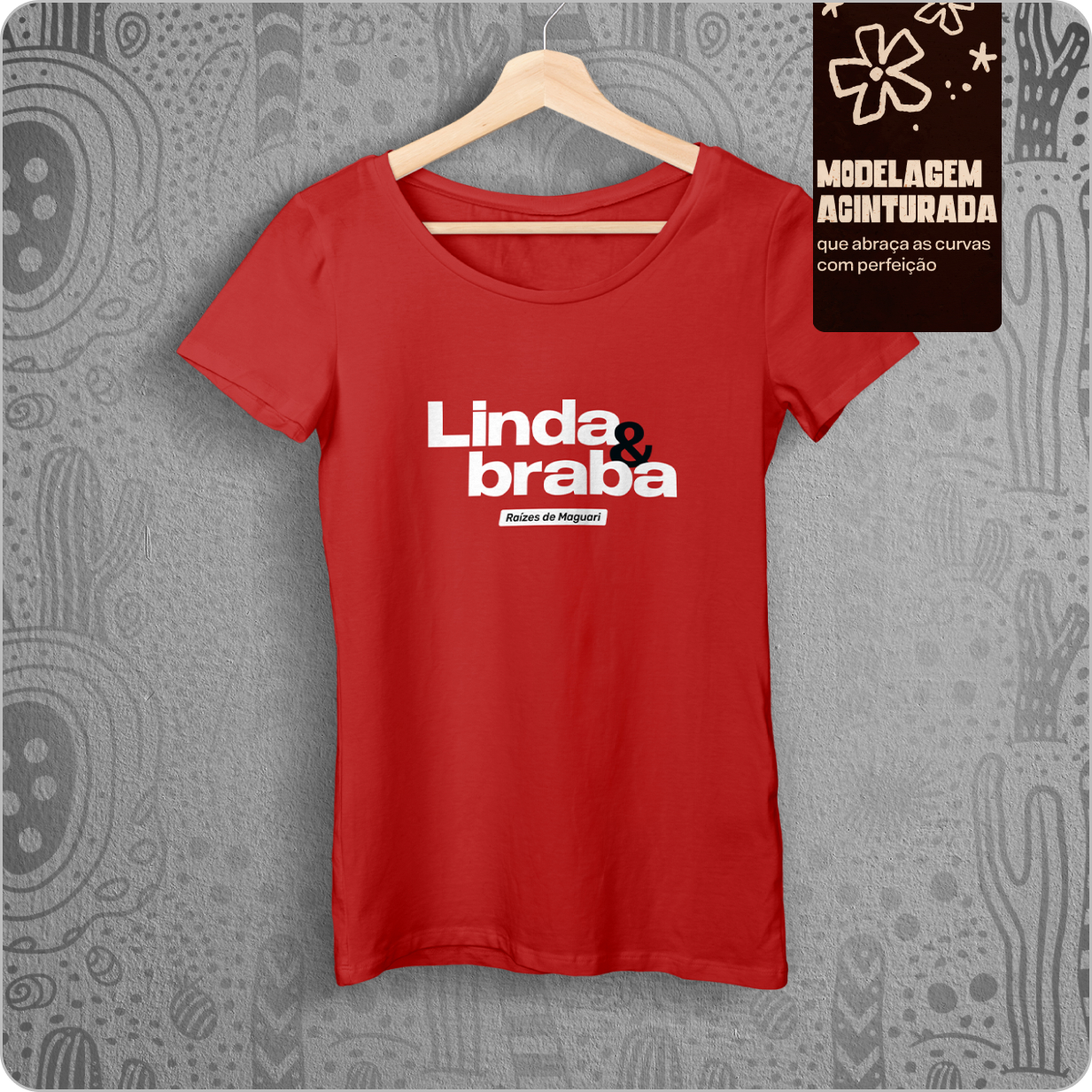 Camiseta Feminina Baby Long Quality -Linda & braba 