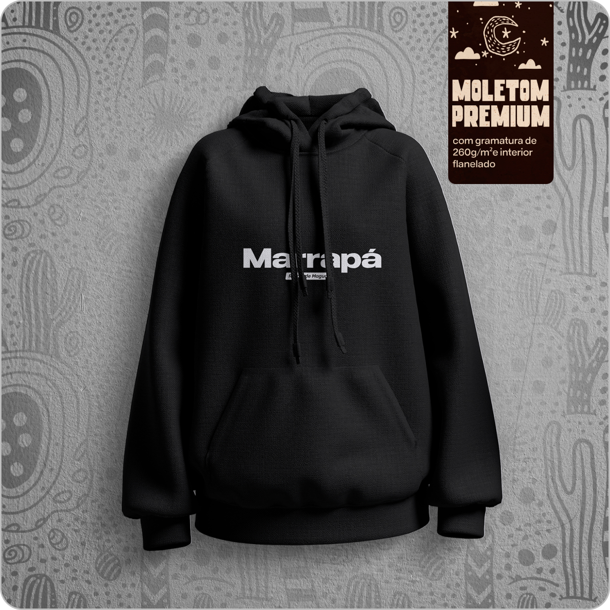 Moletom Canguru Prime Unissex –  Marrapá 