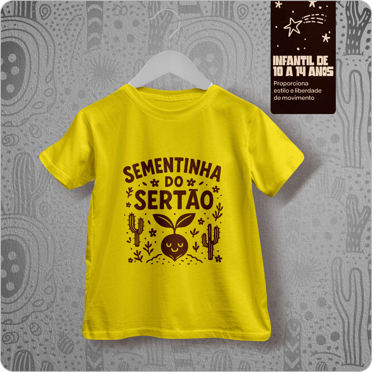 Camiseta Infantil Quality (10 a 14 Anos) – Sementinha Do Sertão