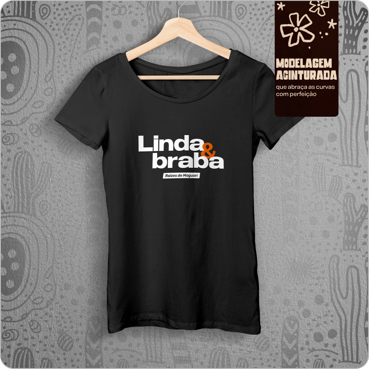 Camiseta Feminina Baby Long Quality -Linda & braba 