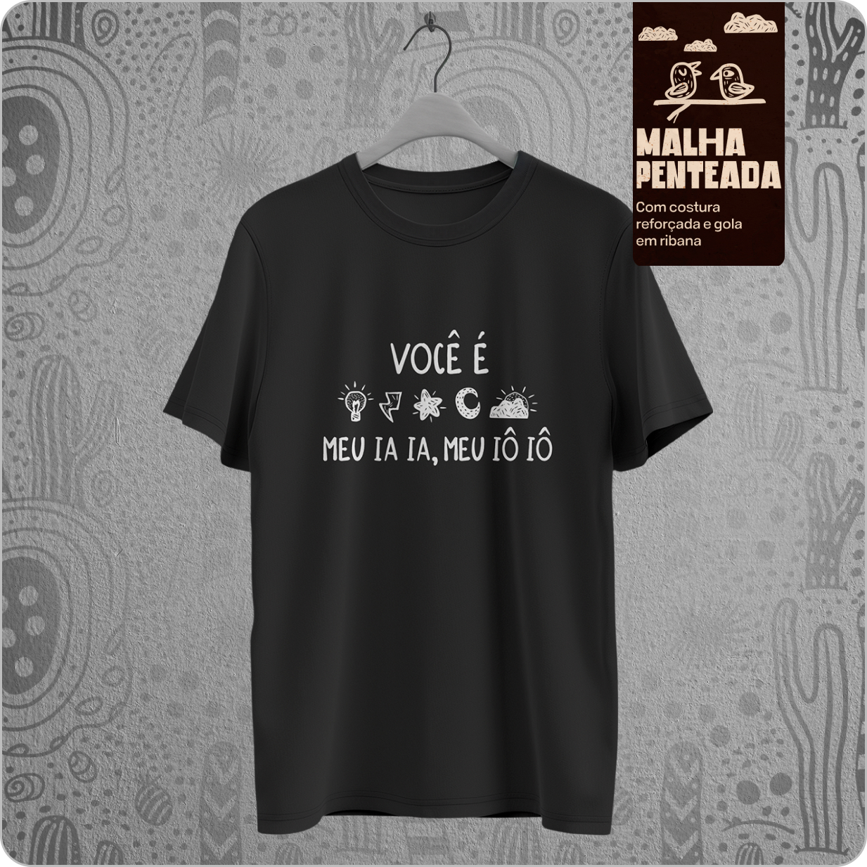Camiseta Masculina Quality – Você é luz É raio, estrela e luar