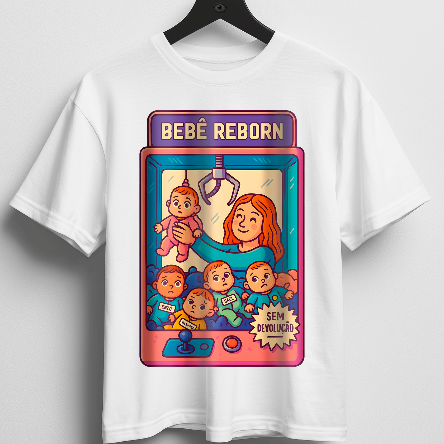 Camiseta - Pegue Aqui Seu Bebê Reborn